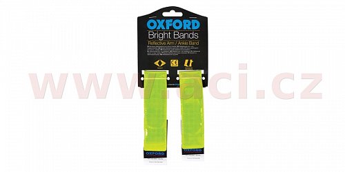 reflexní pásky Bright Bands na suchý zip, OXFORD - Anglie (žlutá fluo, pár)
